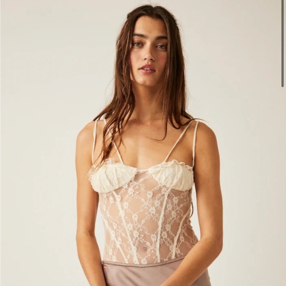 NWT Free People If You Dare Bodysuit (White) - Picture 3 of 10
